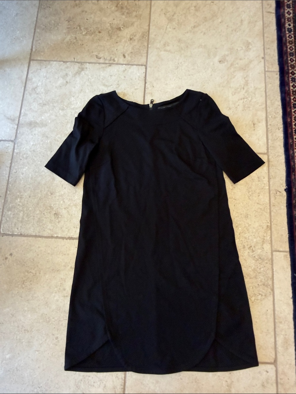 Marc by Marc Jacobs Black Short-Sleeve Mini Shift Dress